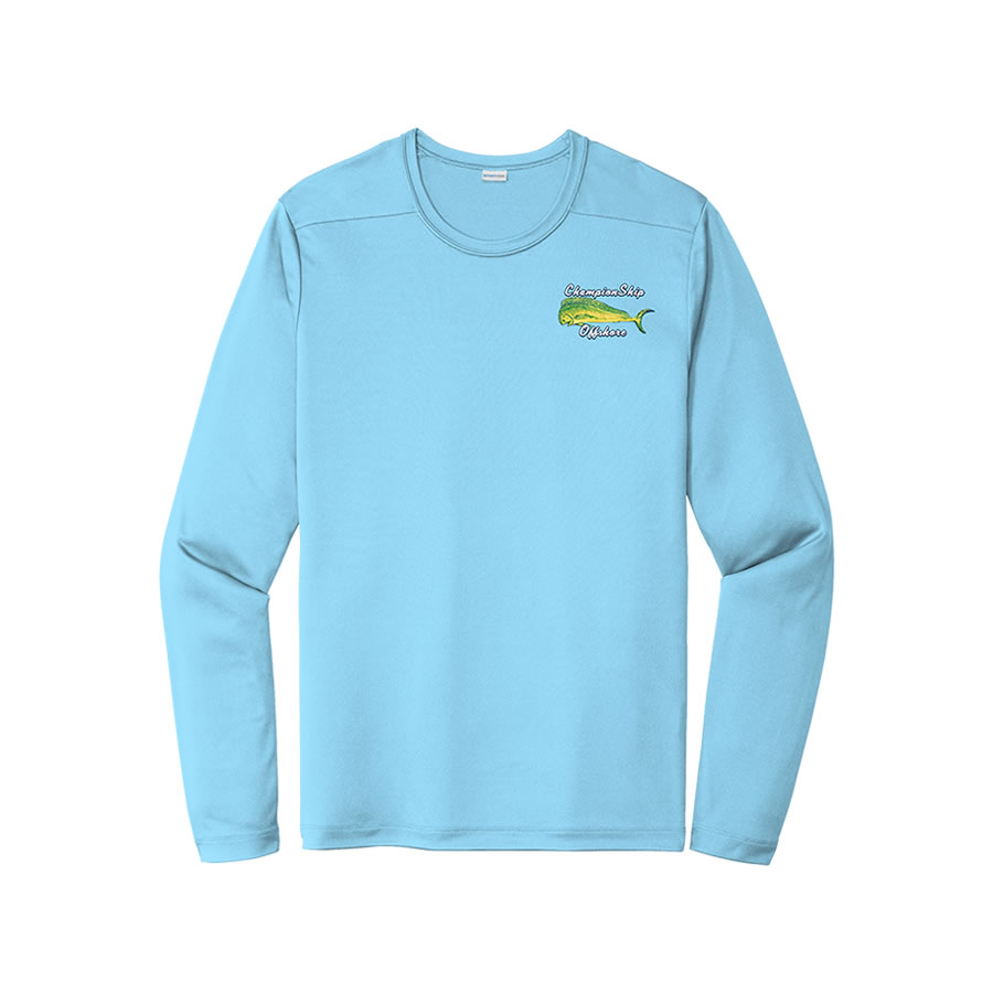 Performance Wear Long Sleeve Mahi Soft Blue SPF 50 - Championship Offshore